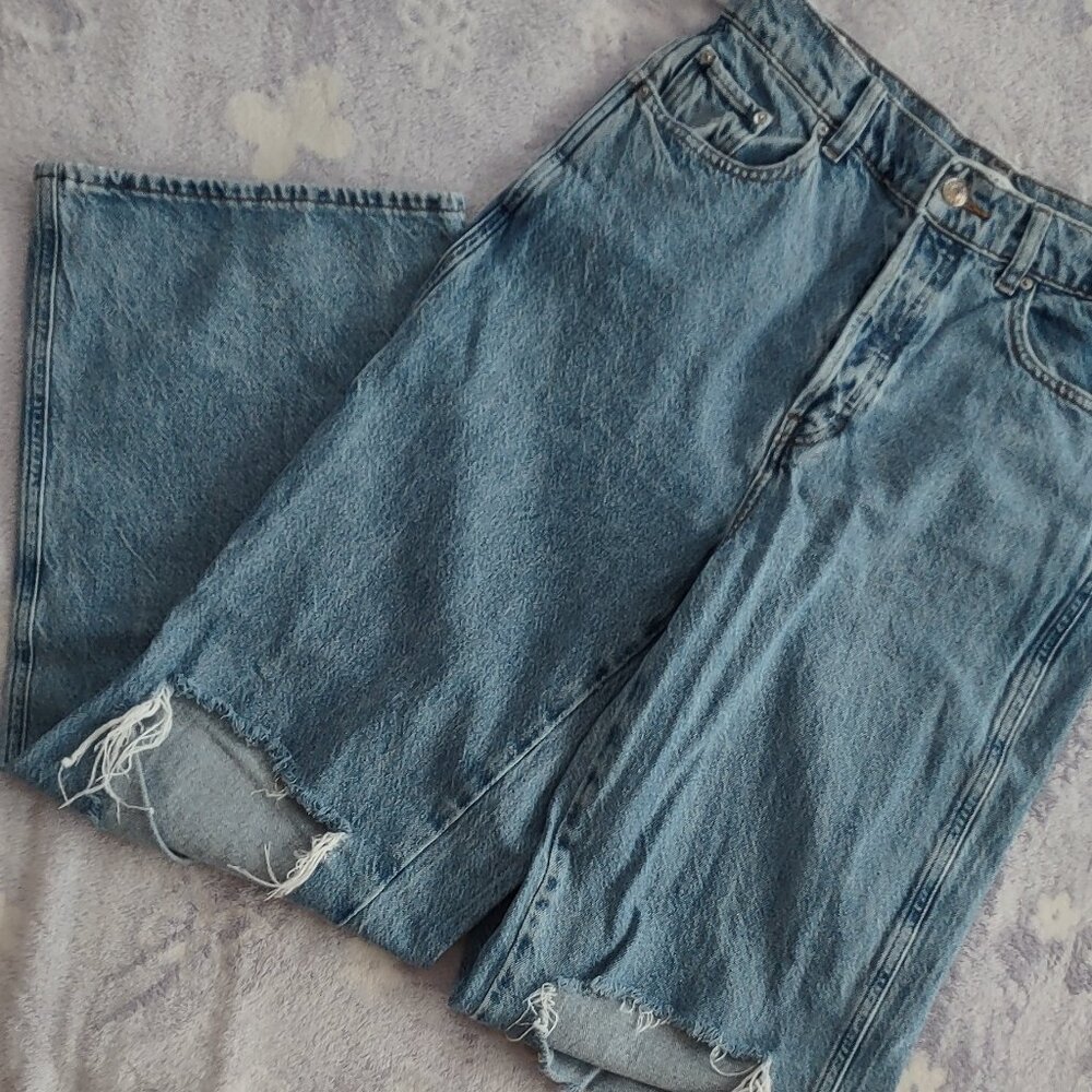 PacSun baggy distressed button fly jeans, Size 28